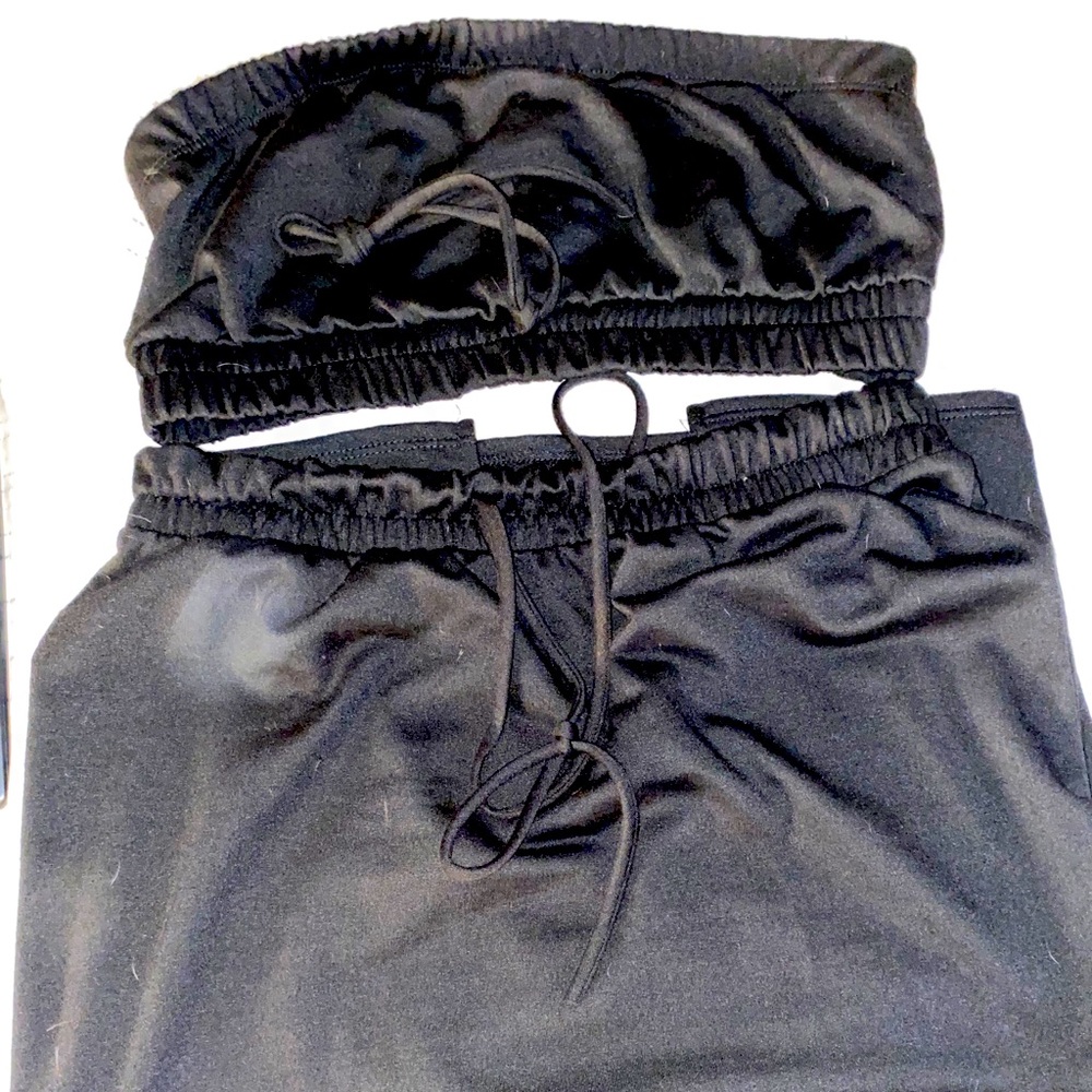 Two piece bandu midi skirt set.